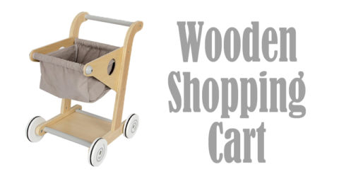 wooden shopping cart walker